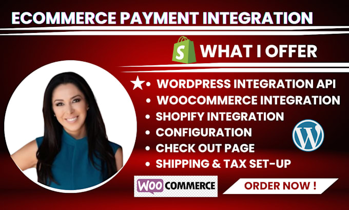 Gig Preview - Do wordpress woocommerce shopify payment API