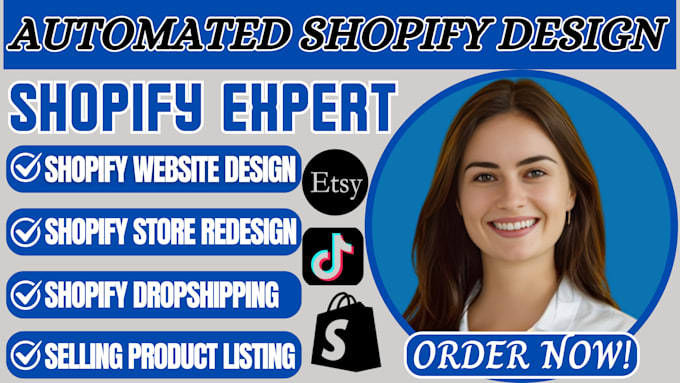 Gig Preview - Clone copy revamp automated shopify dropshipping store,redesign shopify website