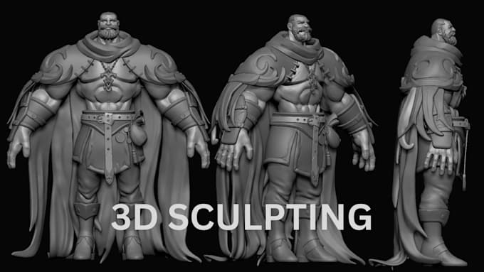 Bestseller - sculpt 3d model 3d character modeling miniature statue 3d model for 3d printing