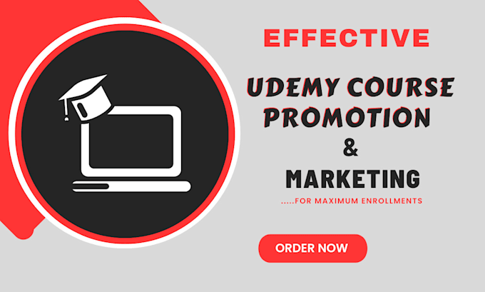 Gig Preview - Promote udemy online course,thinkific course promotion, udemy course marketing