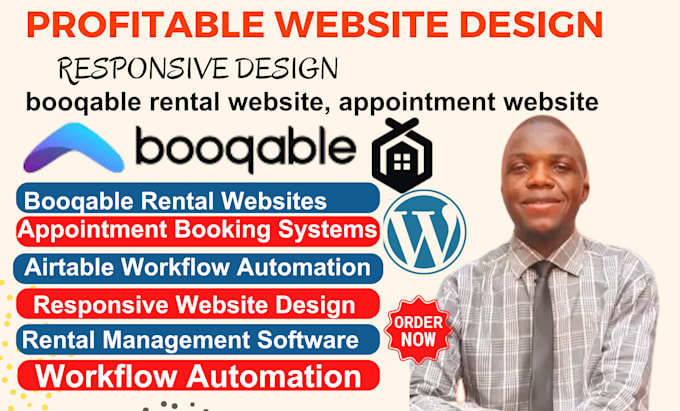 Gig Preview - Design booqable rental website, appointment website and airtable automation