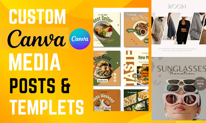 Bestseller - make editable canva templates and social media post design for attractive feed