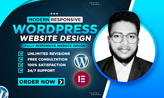 Bestseller - create a modern fully responsive wordpress website design