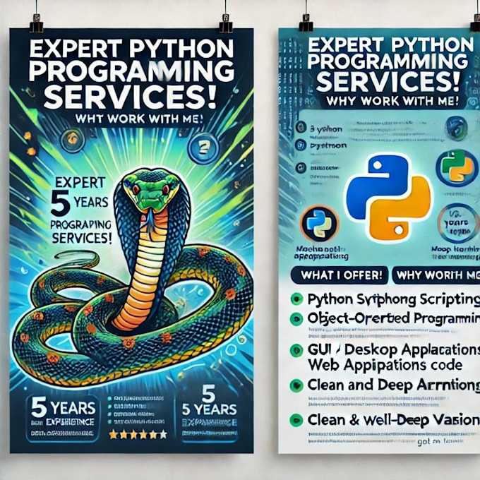 Gig Preview - Be your python programmer