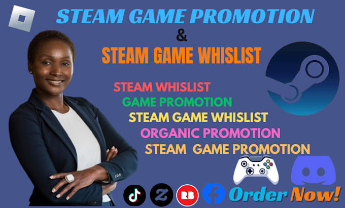 Gig Preview - Promote steam game to get more traffic and gain you more wishlist worldwide