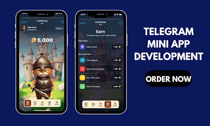 Gig Preview - Develop telegram mini app telegram game crypto bot telegram bot