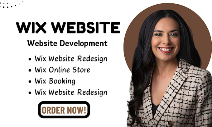 Gig Preview - Build wix website, website development, wix website design wix website redesign