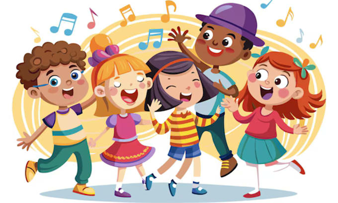 Gig Preview - Write and sing children song nursery rhyme kid educational song lullaby jingles