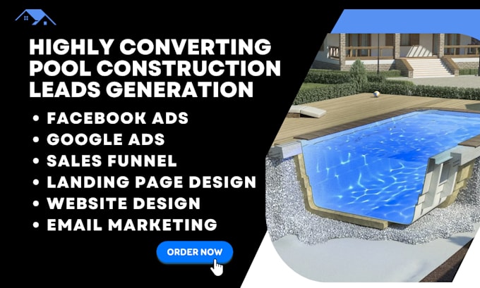 Gig Preview - Generate swimming pool construction leads pool renovation pool cleaning leads