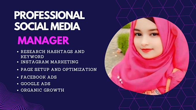 Gig Preview - Be professional social media marketing manager