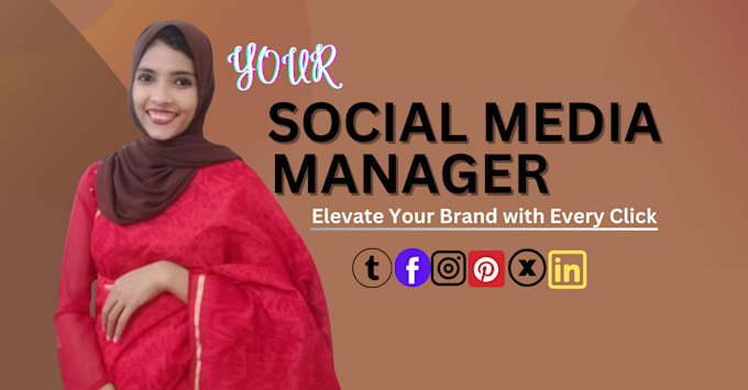 Gig Preview - Be your social media marketing manager and content creator