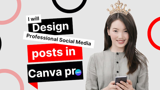 Gig Preview - Design professional social media posts in canva pro