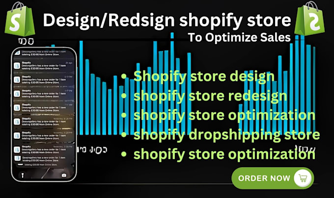 Gig Preview - Create, redesign, and optimize your shopify store and dropshipping website