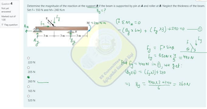 Gig Preview - Solve statics, engineering mechanics problems