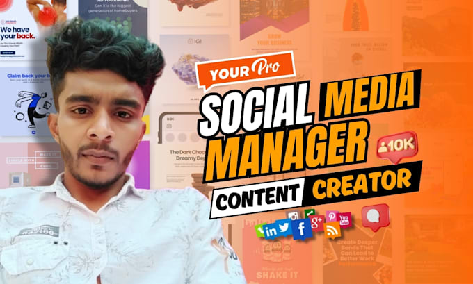 Gig Preview - Be your pro social media marketing manager and content creator