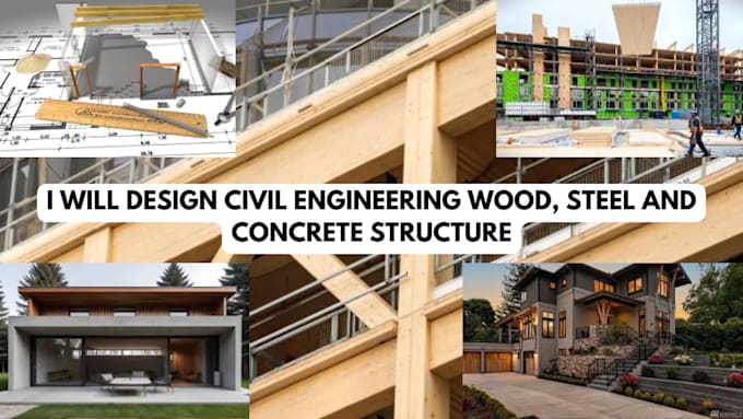 Gig Preview - Autocad civil structural construction design steel concrete engineer architectu