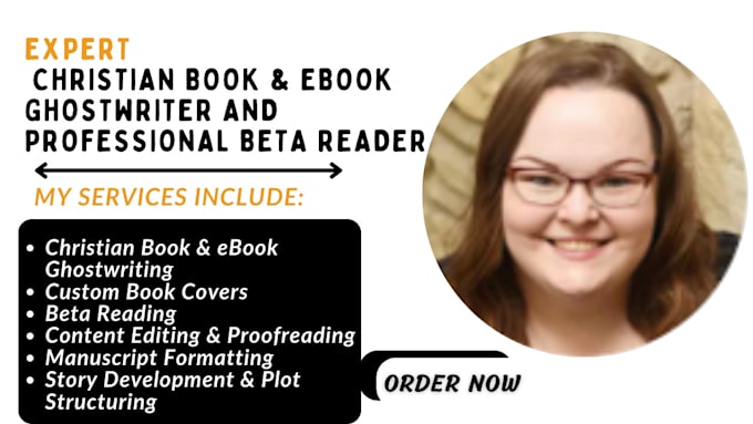 Gig Preview - Be your professional christian ebook ghostwriter, book cover and a beta reader