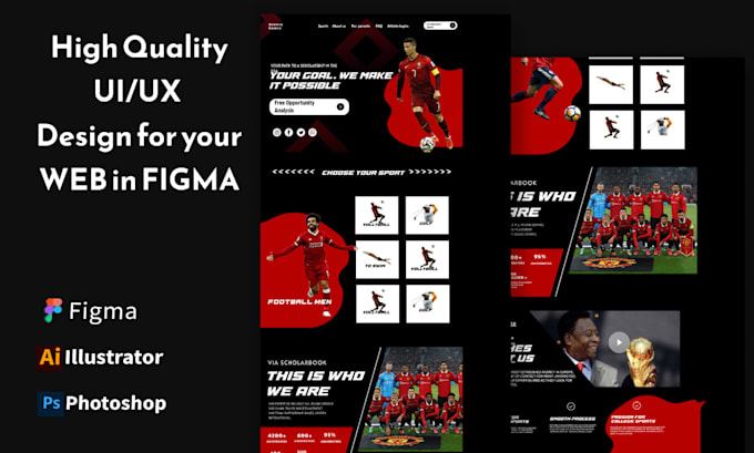 Gig Preview - Do figma website design, figma design, website ui ux