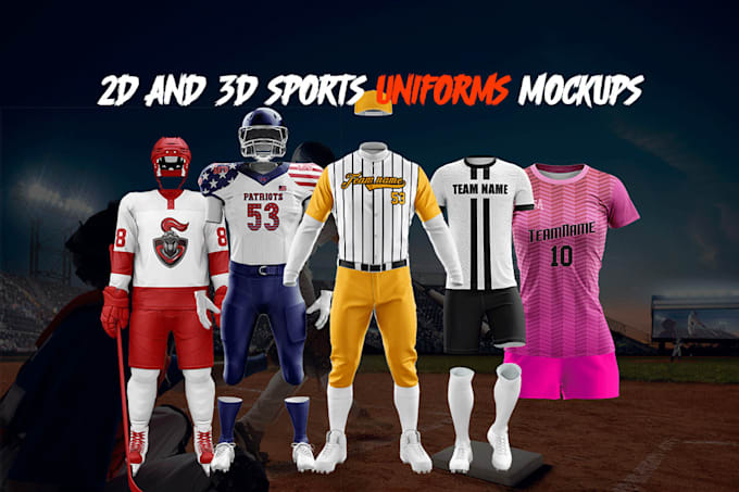 Gig Preview - Design attractive 2d and 3d sports wear mockups