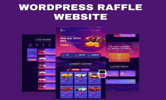 Gig Preview - Create and design responsive raffle website for your business