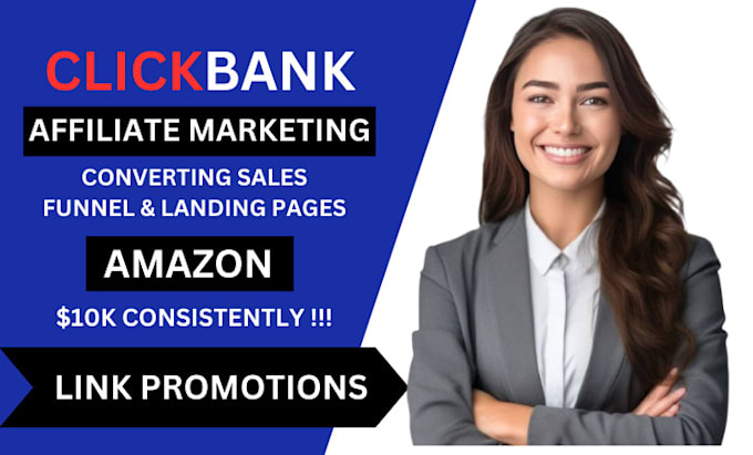 Gig Preview - Boost amazon affiliate sales clickbank link promotion affiliate marketing