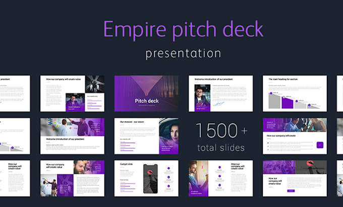 Gig Preview - Design redesign powerpoint presentation, pitch deck with animation