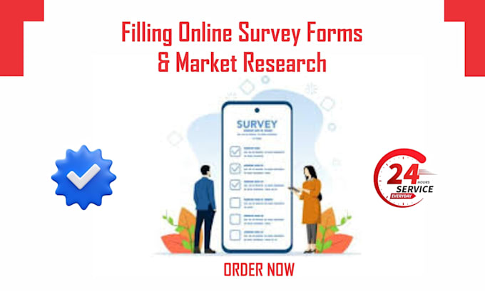 Gig Preview - Fill online survey forms and provide reliable market data