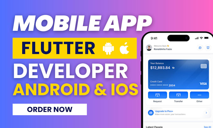 Gig Preview - Do flutter firebase, flutter ui, figma to flutter app flutter developer