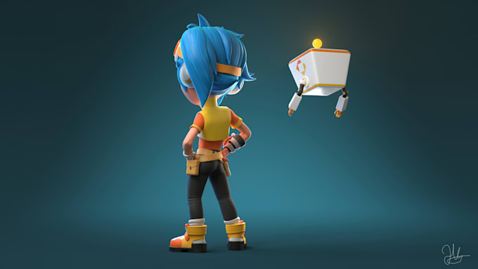 Gig Preview - Create high quality 3d mascot animation, cartoon character, 3d modeling, game