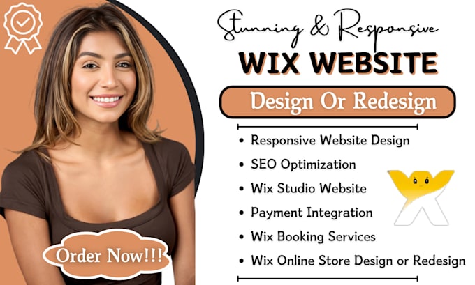 Gig Preview - Design, redesign or migrate wix website, wix studio, wix expert, wix SEO