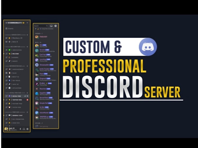 Gig Preview - Design you a discord server