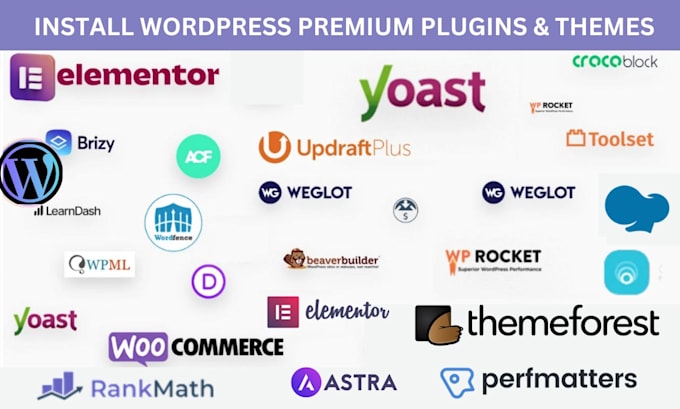 Gig Preview - Install any paid pro or premium wordpress themes and plugin