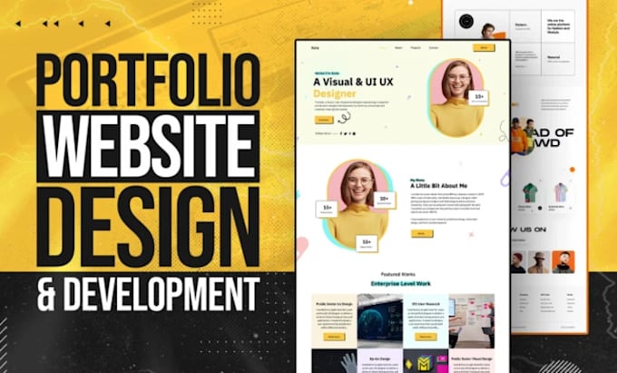 Gig Preview - Create a custom professional portfolio website for you