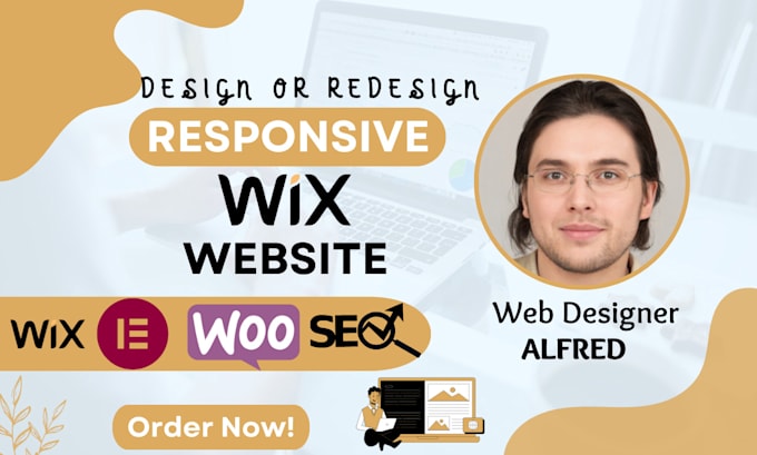 Gig Preview - Develop wix website design, wix studio redesign, wix ecommerce website