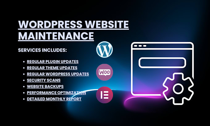 Gig Preview - Do wordpress website maintenance and website updates