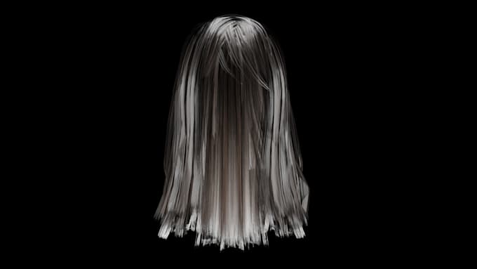 Bestseller - make realistic or stylish hair card for your 3d character