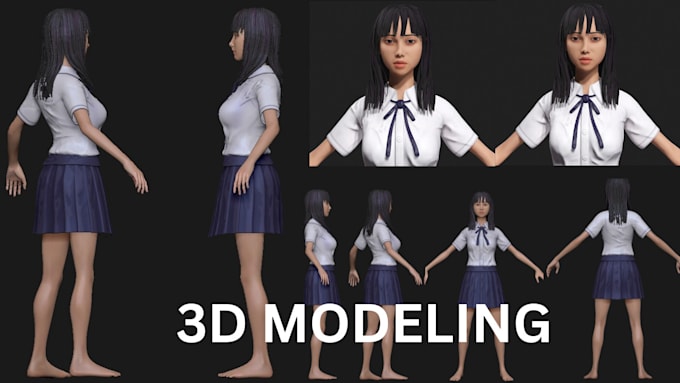 Gig Preview - Sculpt 3d character modeling for 3d game character animation and 3d printing