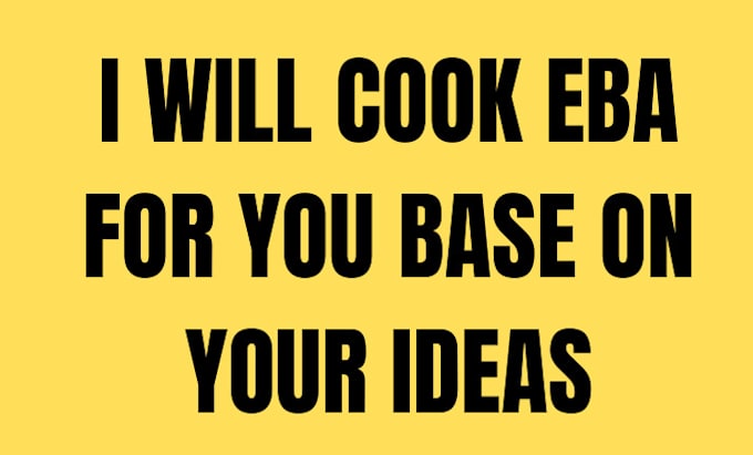 Gig Preview - Cook eba for malish base on your ideas