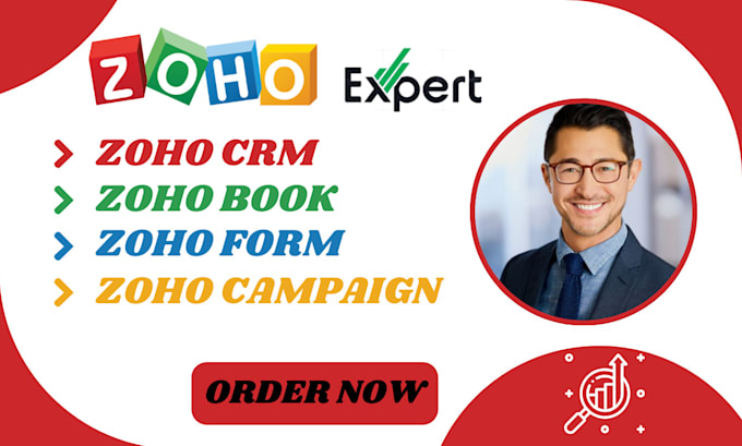 Gig Preview - Set up and customize zoho CRM, zoho one, and zoho books