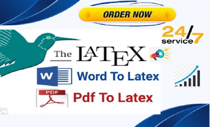 Gig Preview - Convert PDF, word or any document into latex