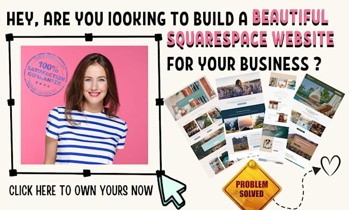 Gig Preview - Build squarespace business website design  squarespace seo