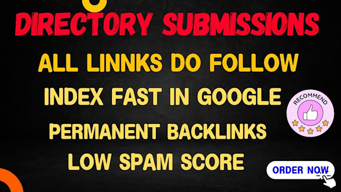 Gig Preview - Do top 150 indexable directory submissions manual backlinks