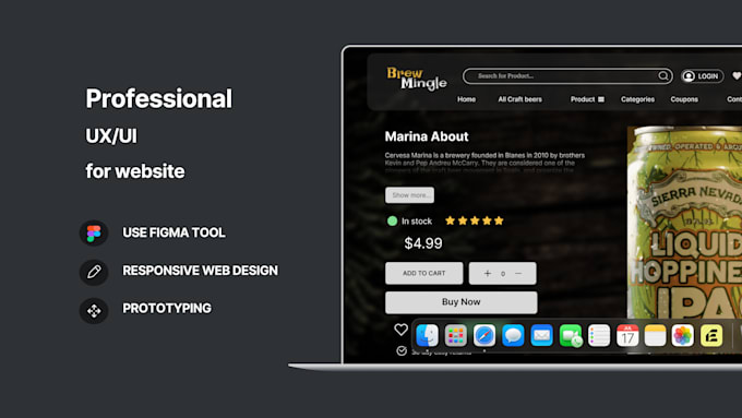 Bestseller - design web desktop ux ui mockup