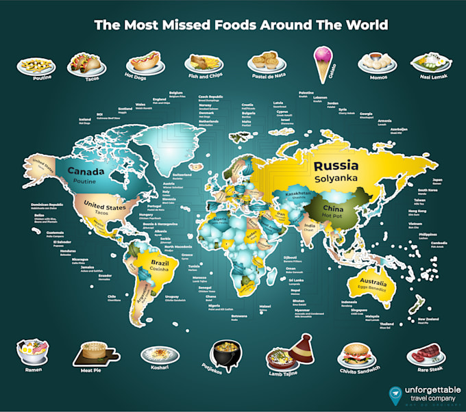 Gig Preview - Design a map for your infographic, business or event