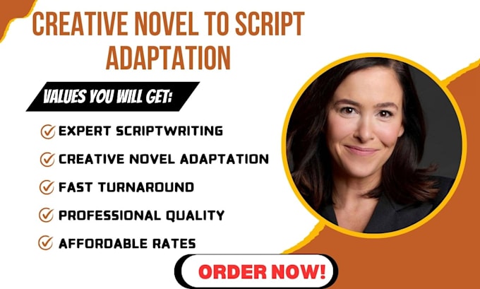 Gig Preview - Turn novel to screenplay movie script screenwriting and feature film script