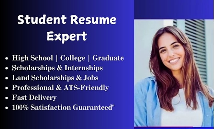 Gig Preview - Do professional student resume writing for high school college and graduate