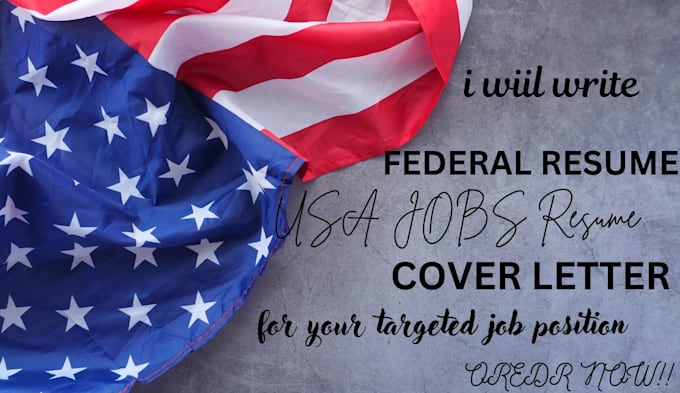 Gig Preview - Create a federal or usajobs resume and cover letter