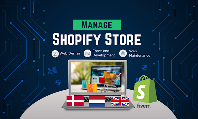 Gig Preview - Manage your shopify store and save you time