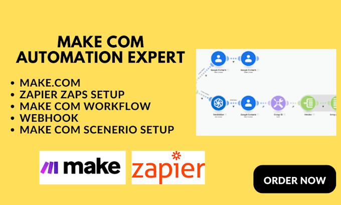 Bestseller - do or fix make vapi, bland ai caller, zapier zaps api and  made com automation