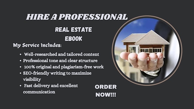 Gig Preview - Write real estate finance and business ebooks or lead magnets